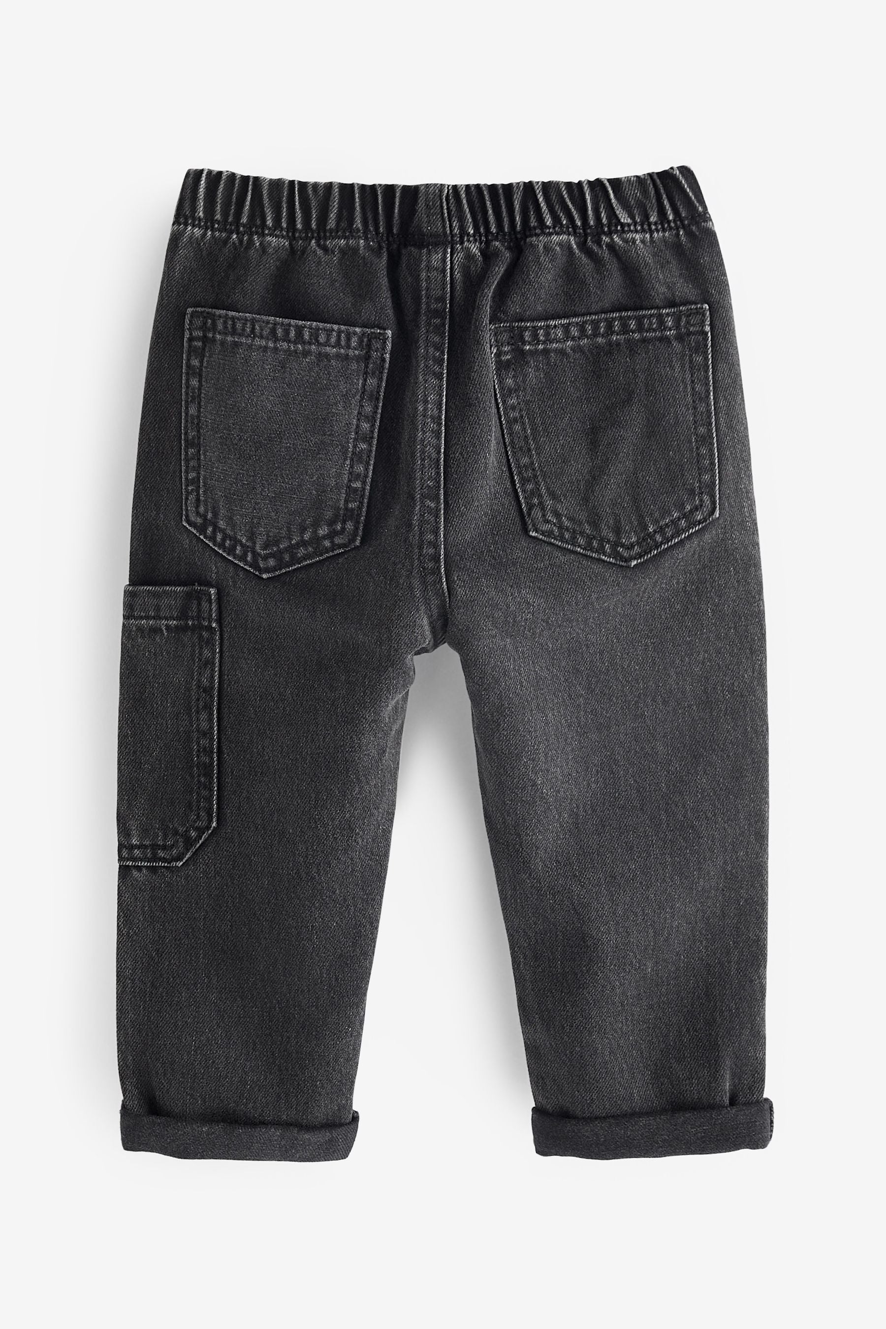 Black Denim Utility Jeans (3mths-7yrs)