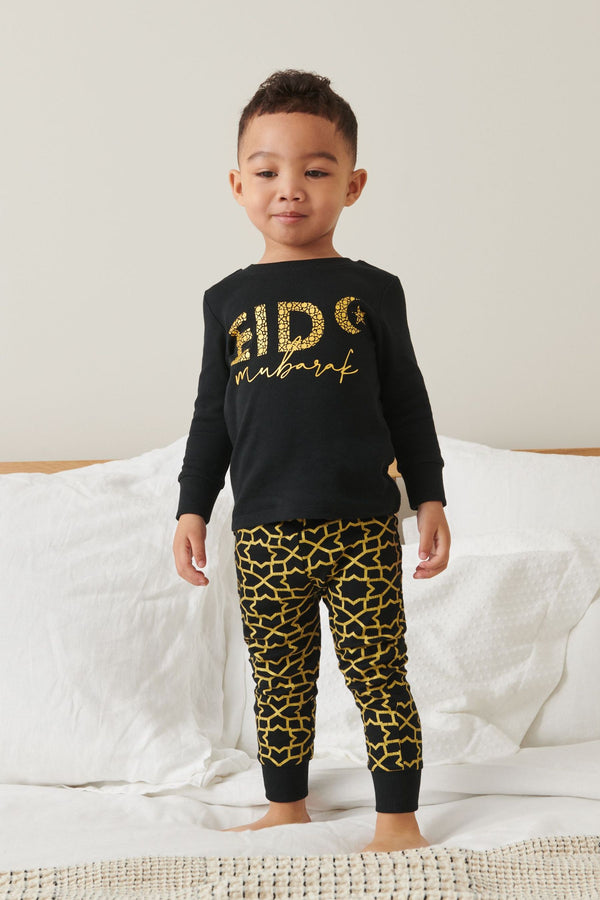 Black Eid Snuggle Pyjamas (9mths-16yrs)