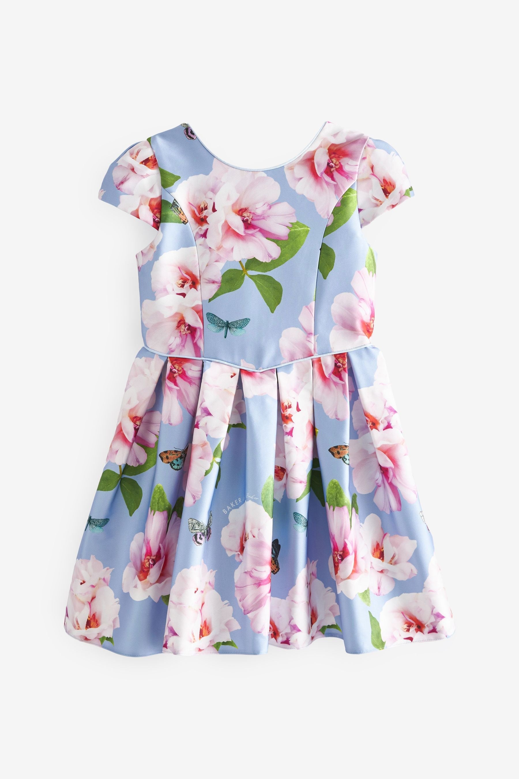 Blue Baker by Ted Baker Blue Floral Satin Dress