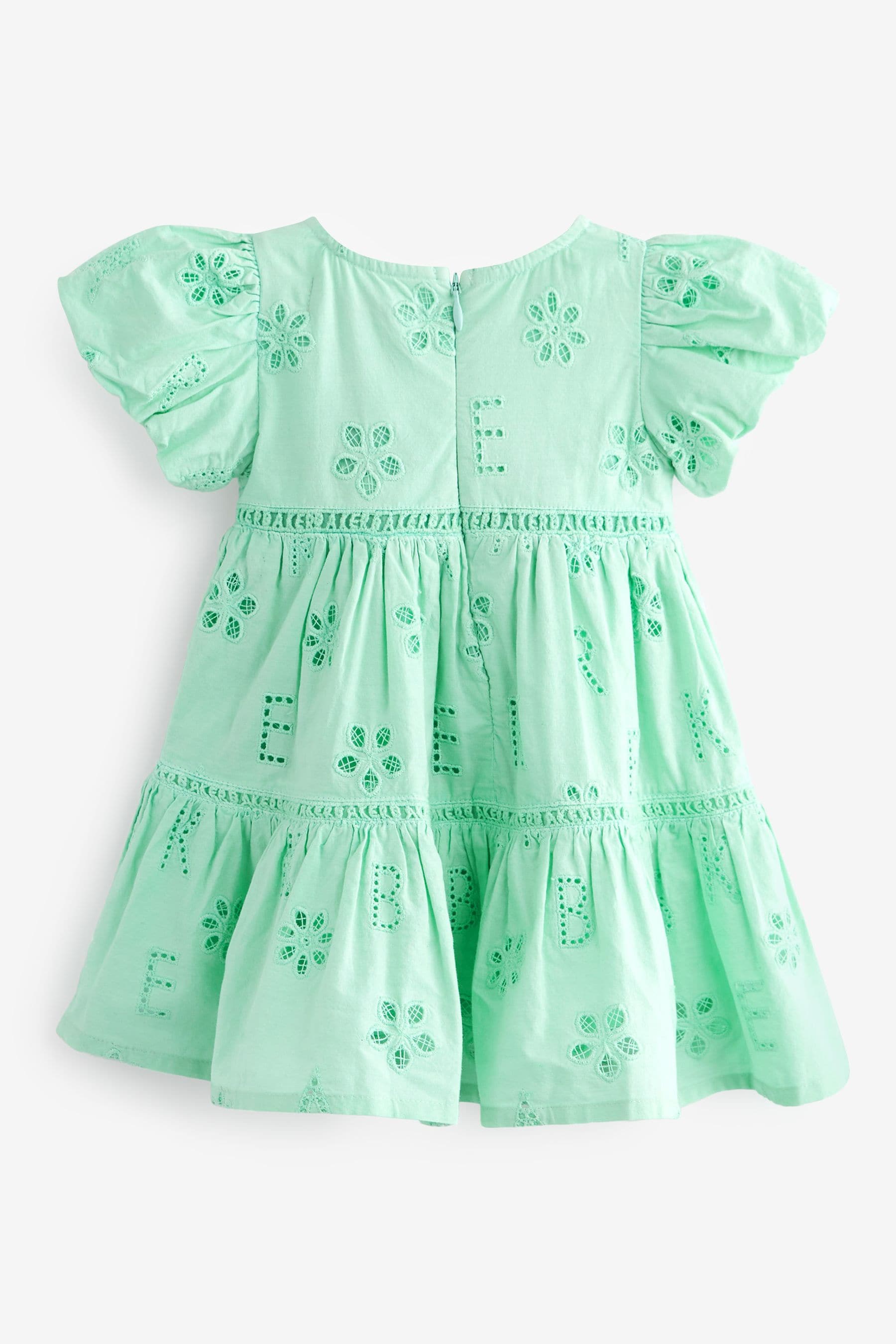 Mint Green Baker by Ted Baker Branded Broderie Dress