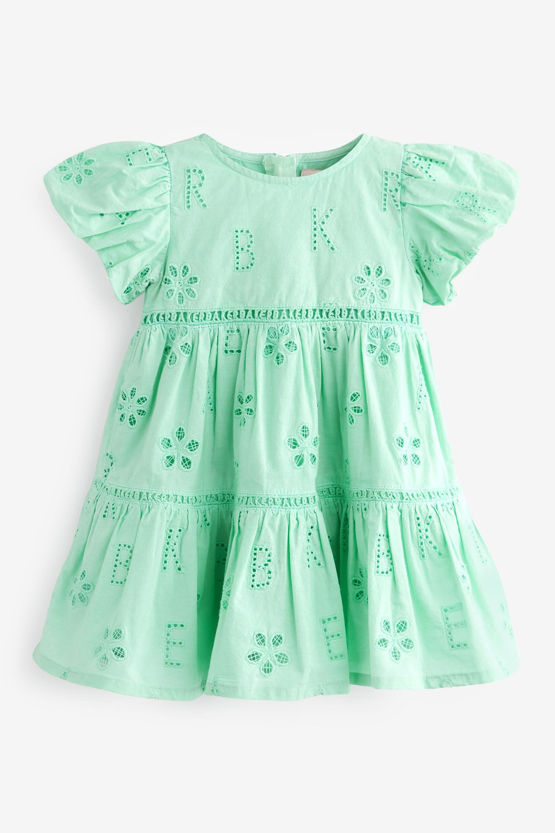 Mint Green Baker by Ted Baker Branded Broderie Dress