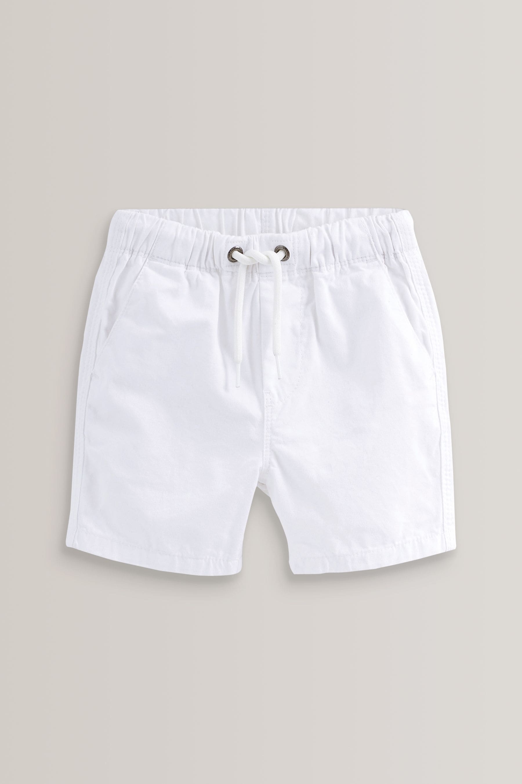 White Pull-On Shorts (3mths-7yrs)