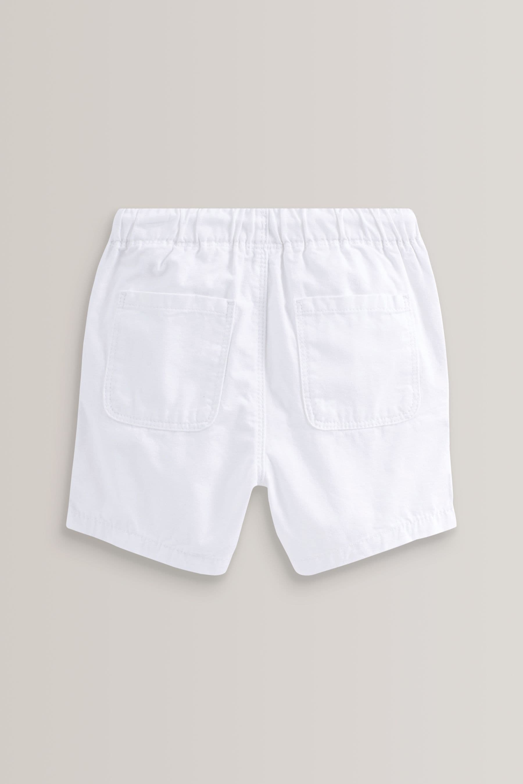 White Pull-On Shorts (3mths-7yrs)