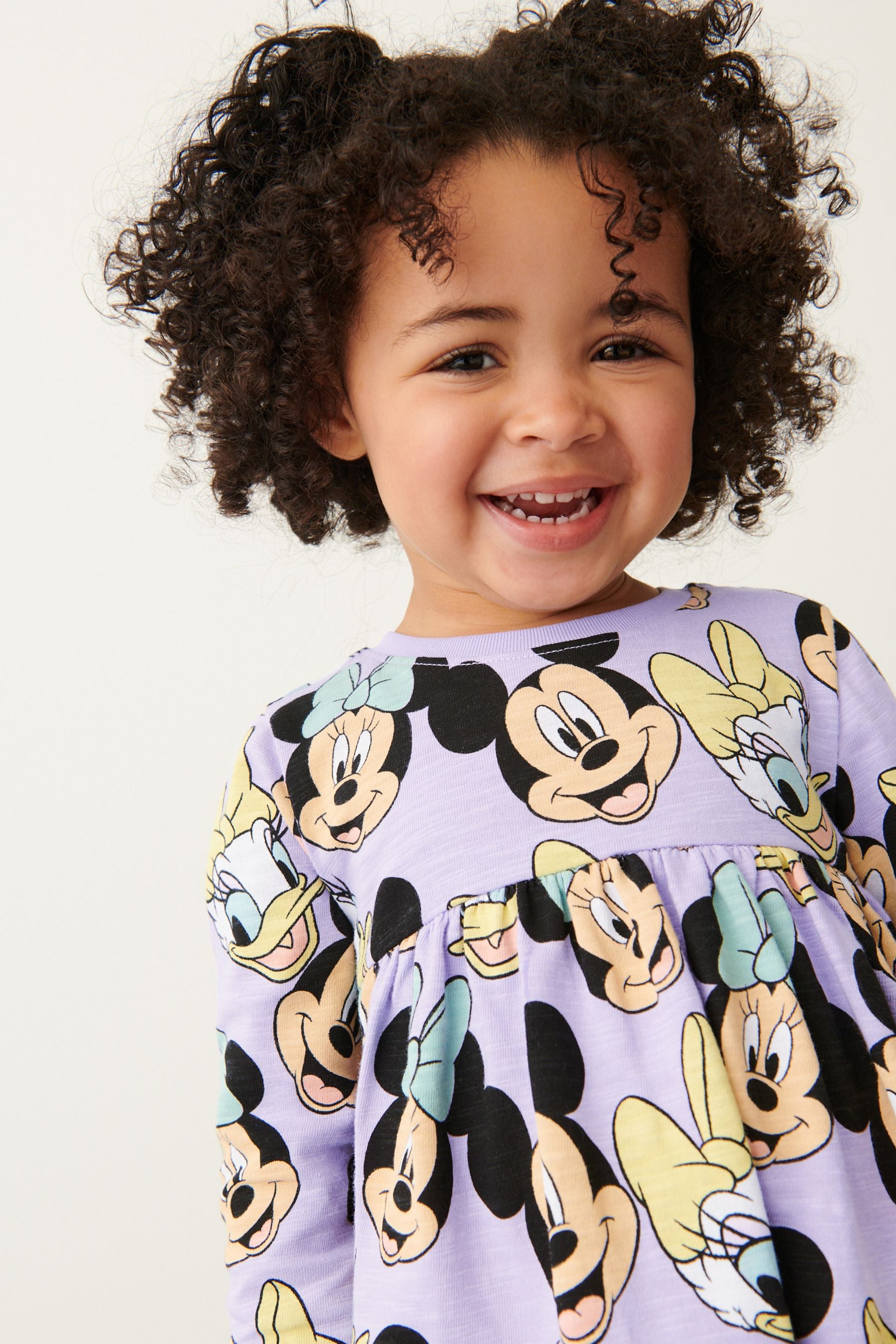 Lilac Disney Long Sleeve Jersey Dress (3mths-7yrs)