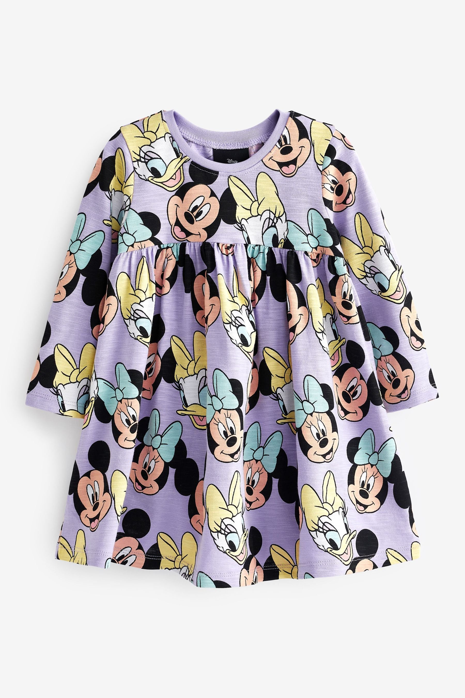 Lilac Disney Long Sleeve Jersey Dress (3mths-7yrs)