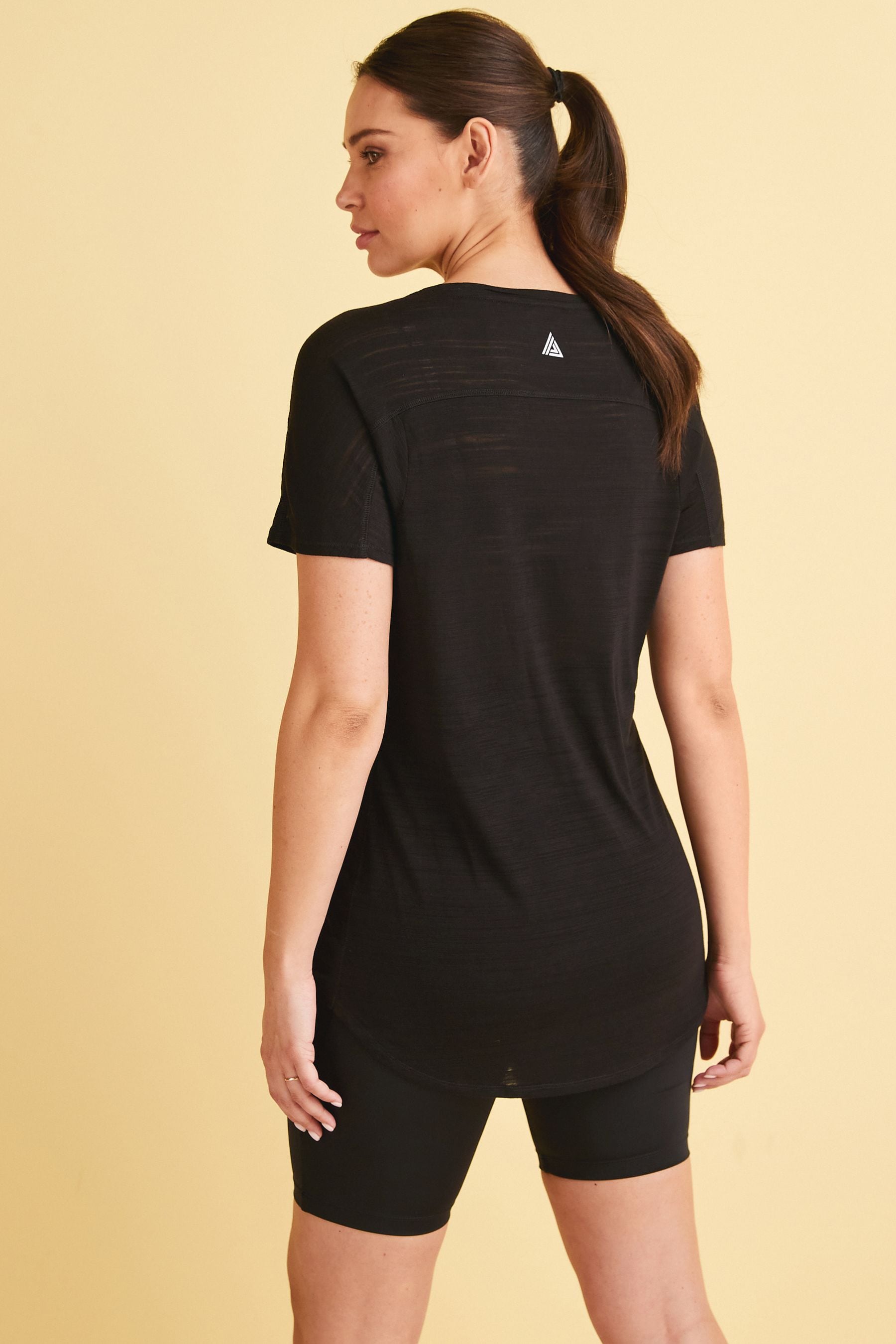 Black Maternity Sports T-Shirt