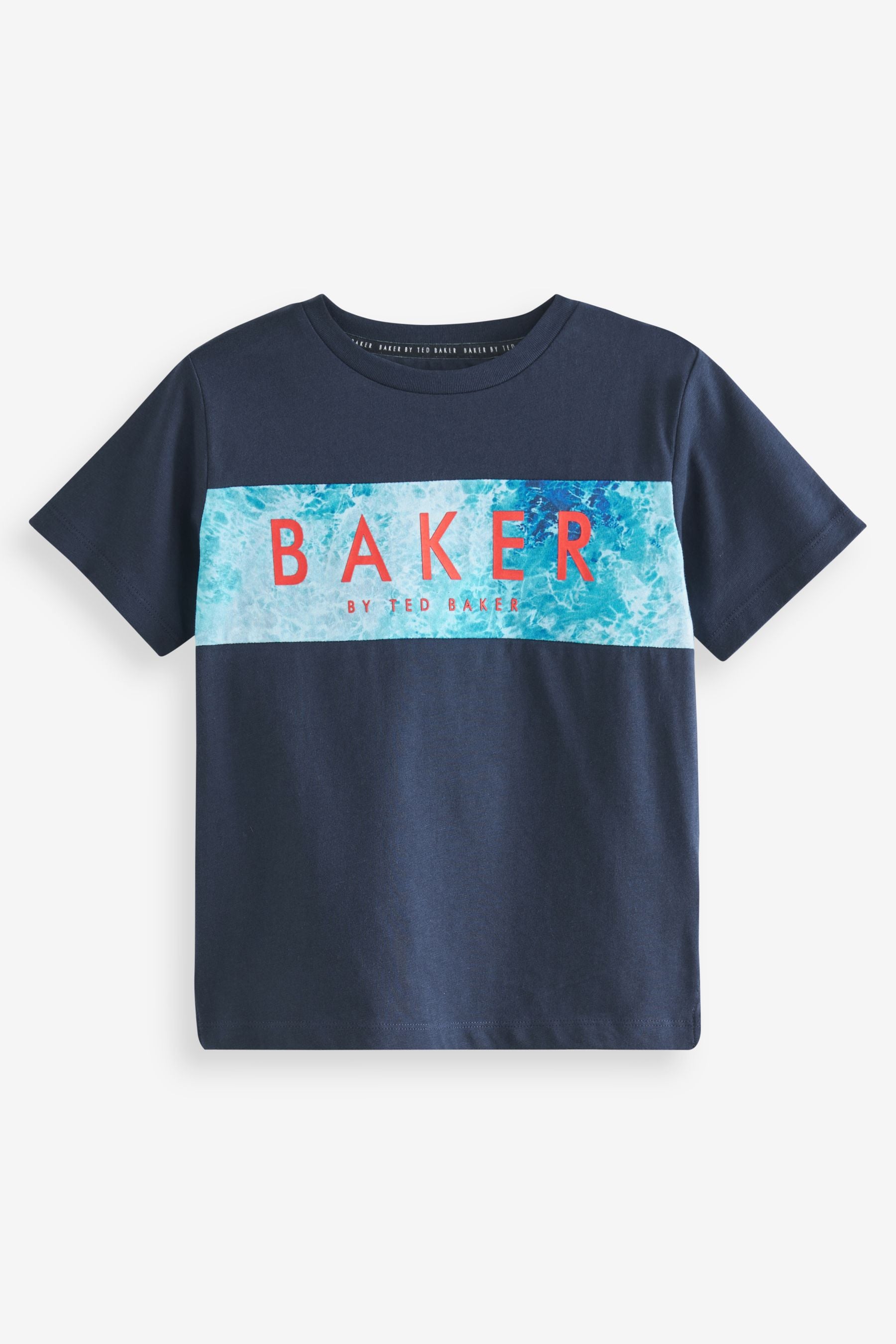 Blue Baker by Ted Baker Navy Blue Trapped Graphic T-Shirt