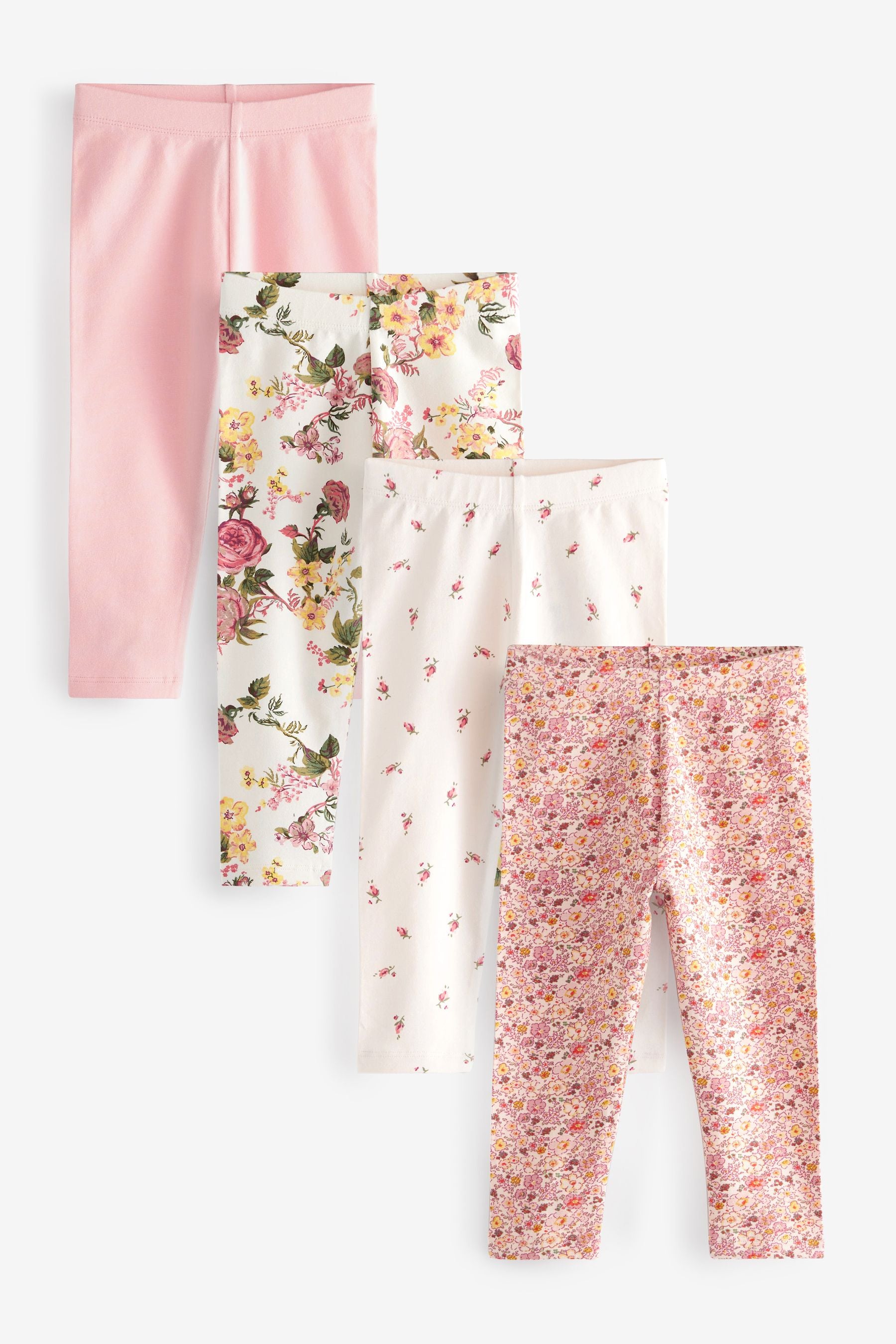 Pink Floral Leggings 4 Pack (3mths-7yrs)