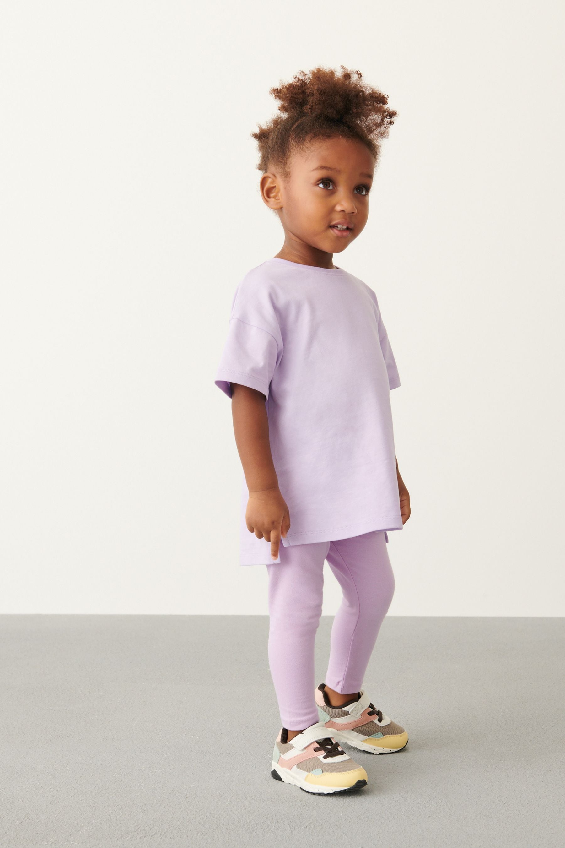 Lilac Purple Oversized Cotton T-Shirt (3mths-7yrs)