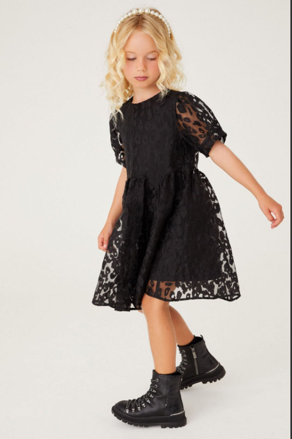 Baker by Ted Baker Black Jacquard Dress