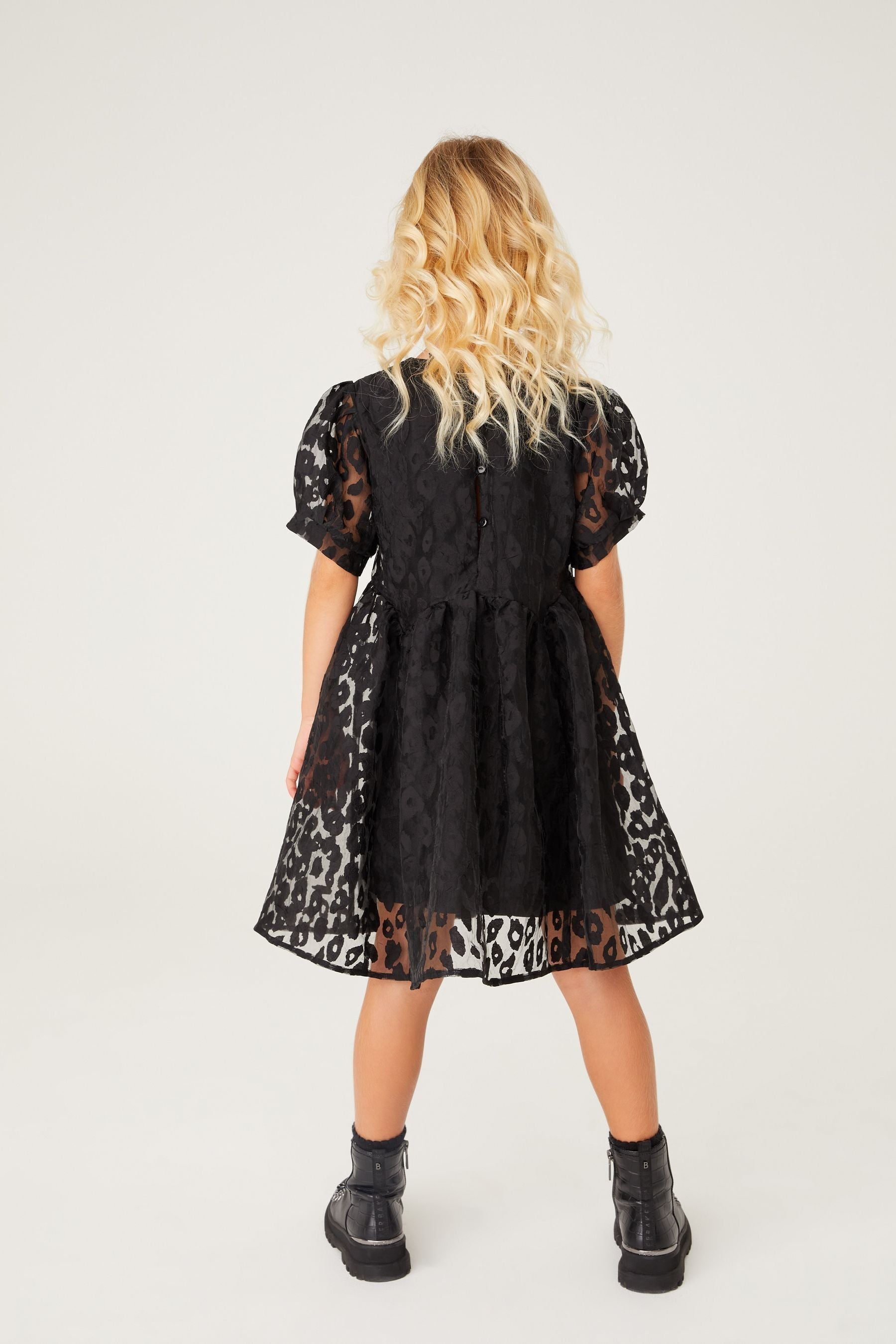 Baker by Ted Baker Black Jacquard Dress