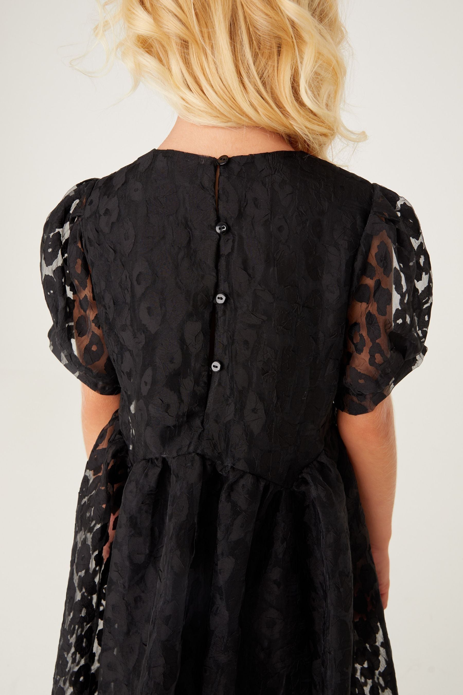 Baker by Ted Baker Black Jacquard Dress