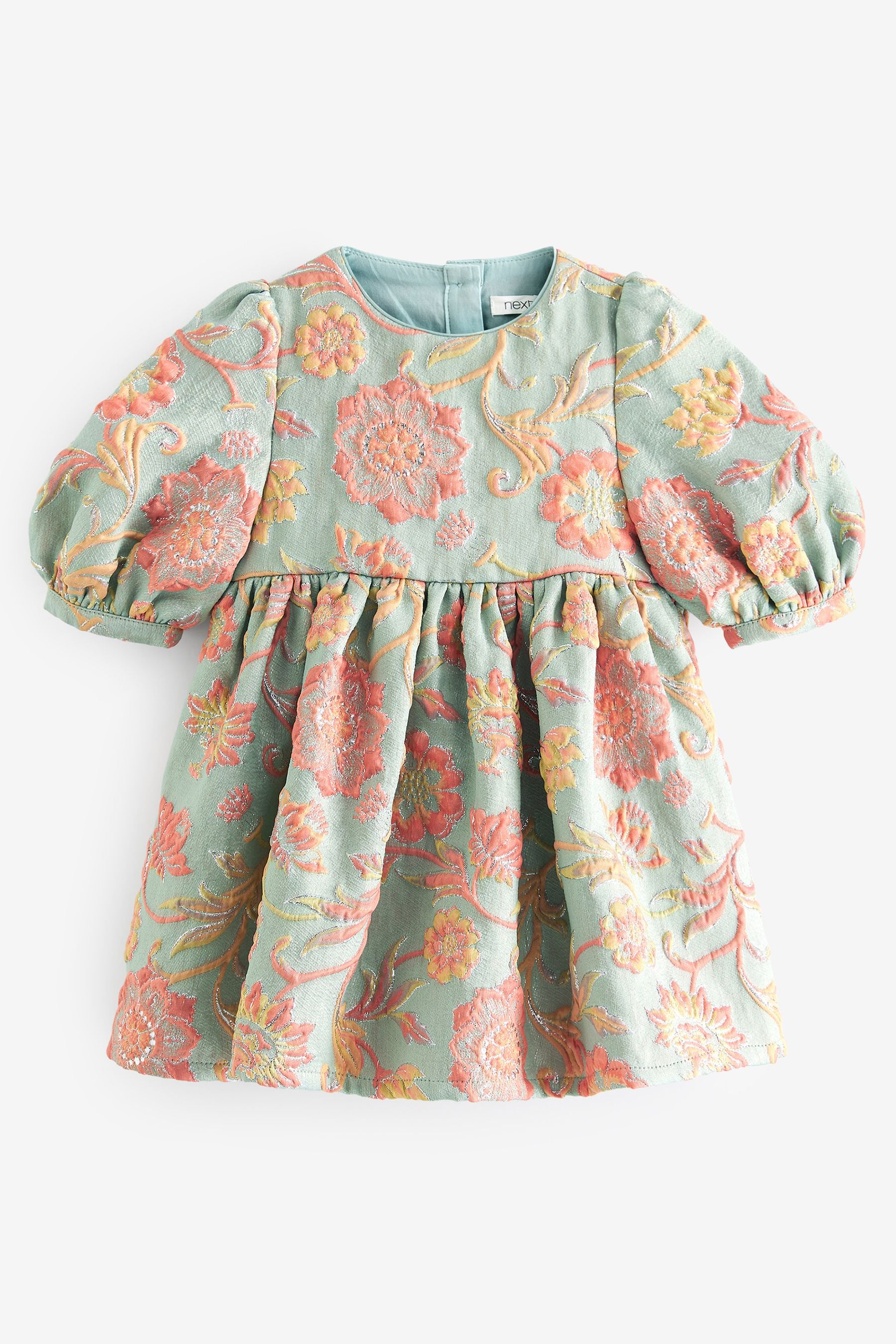 Mint Green Jacquard Party Dress (12mths-8yrs)