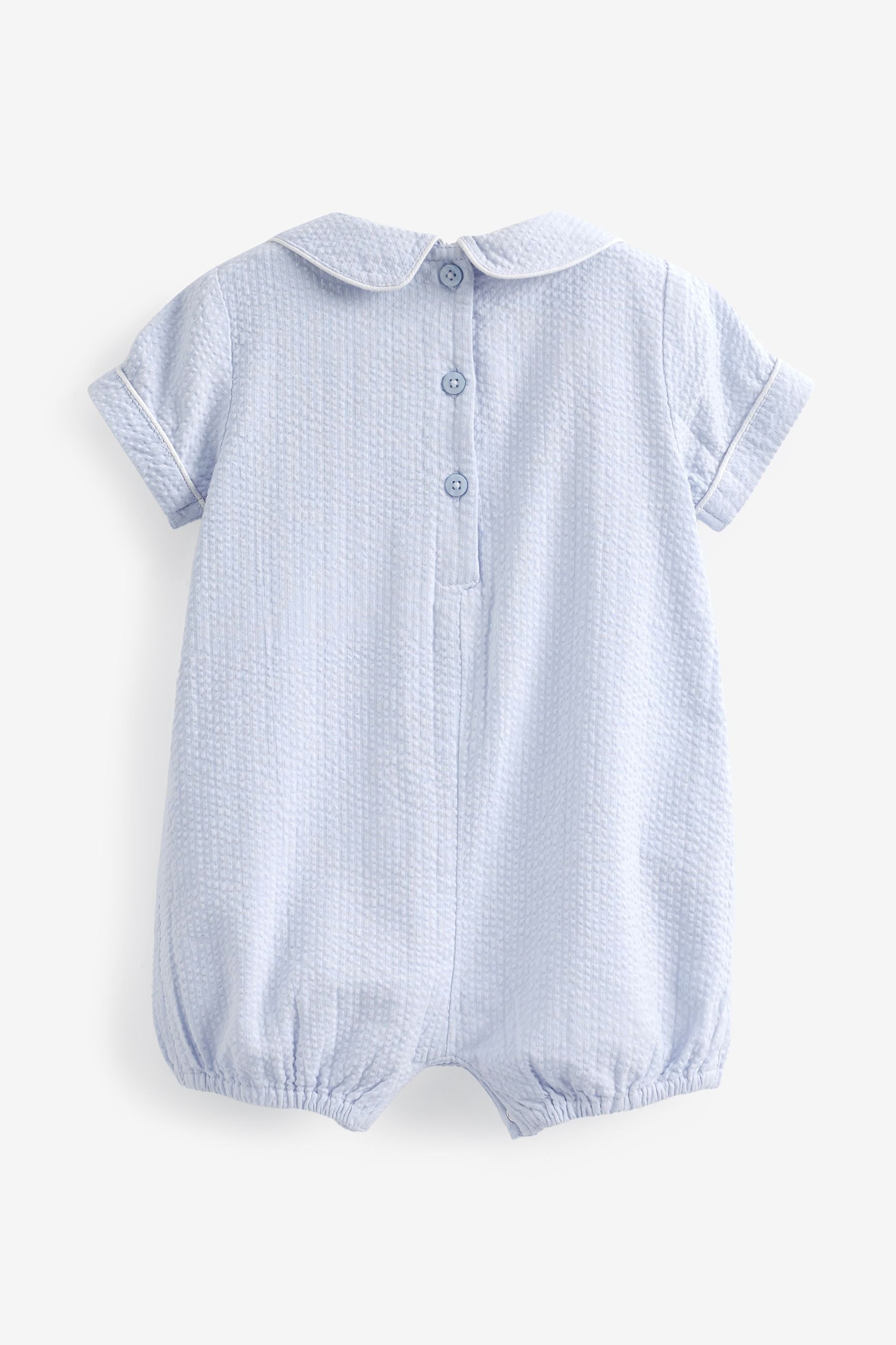 Pale Blue Baby Smart Playsuit (0mths-2yrs)