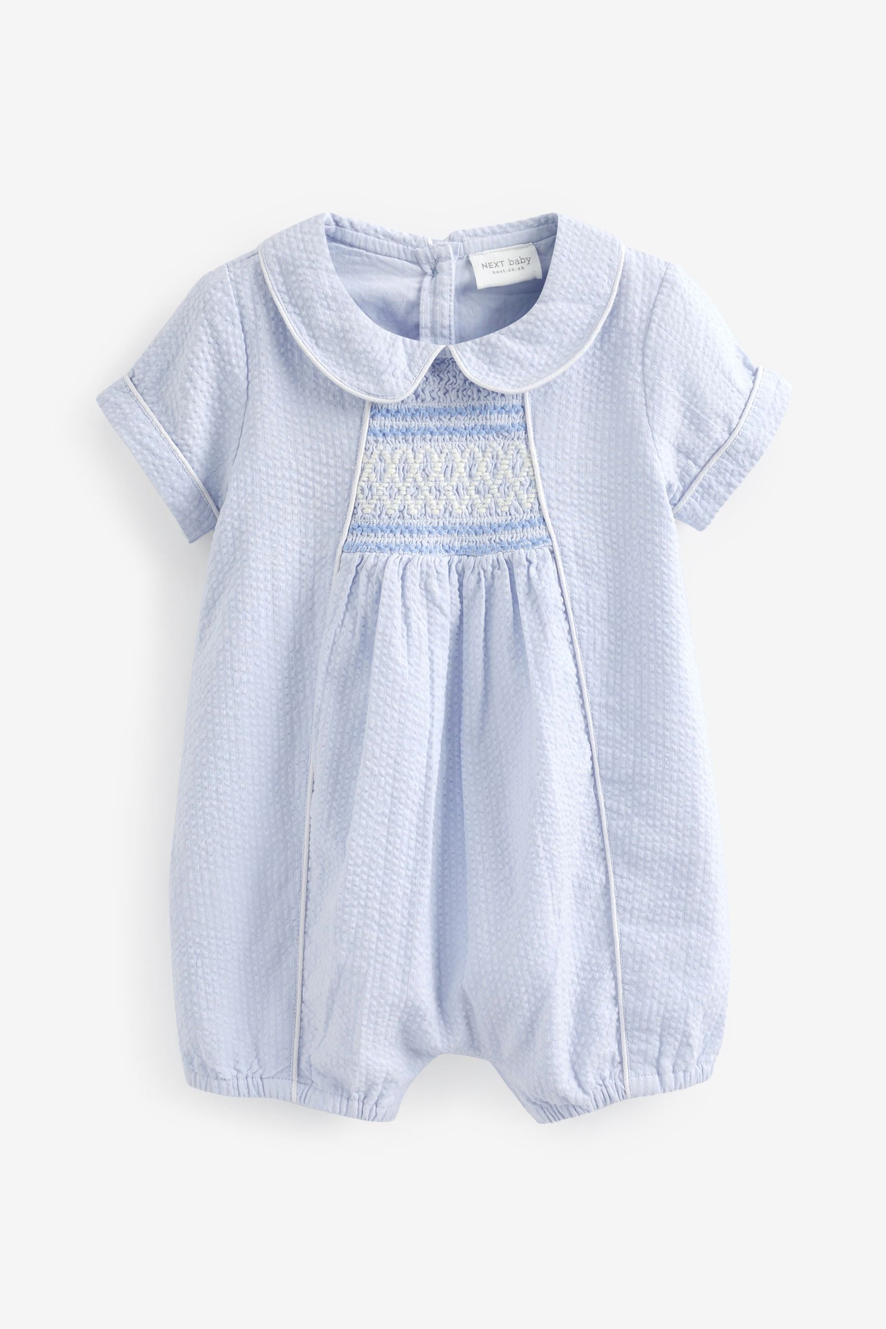 Pale Blue Baby Smart Playsuit (0mths-2yrs)