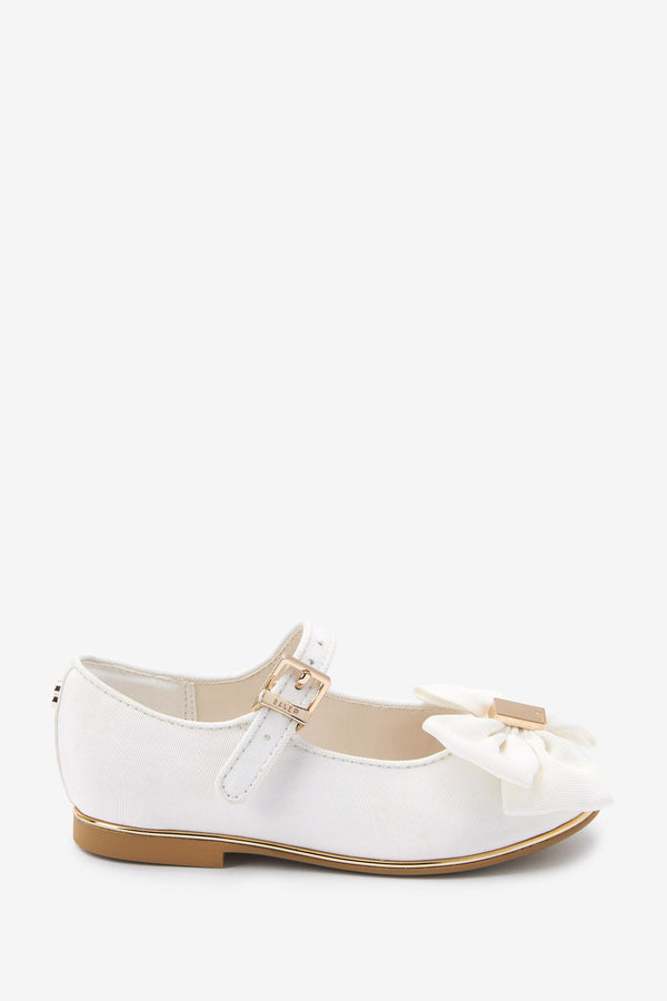 Ivory Baker by Ted Baker Satin Bow Mary Jane Shoes