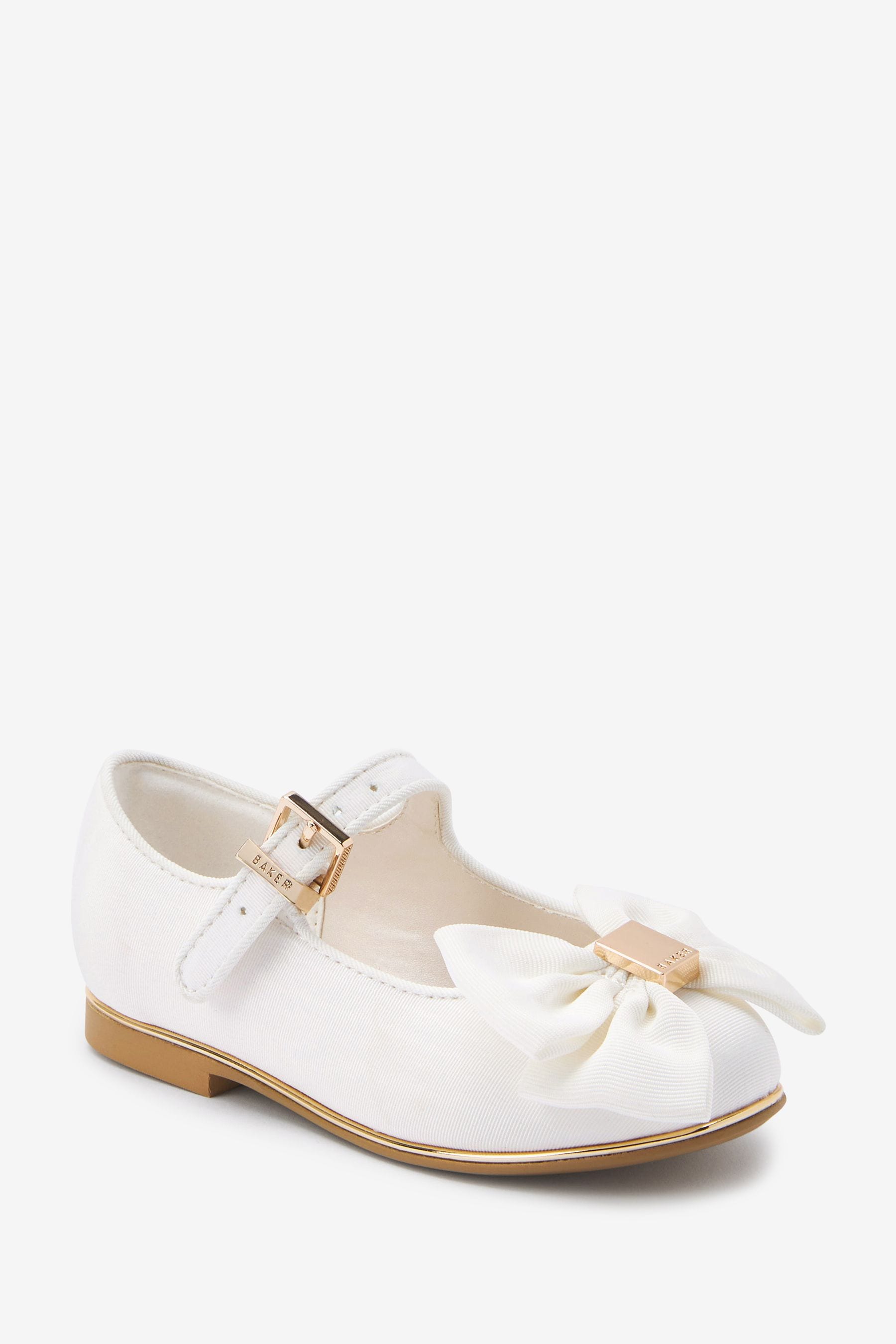 Ivory Baker by Ted Baker Satin Bow Mary Jane Shoes