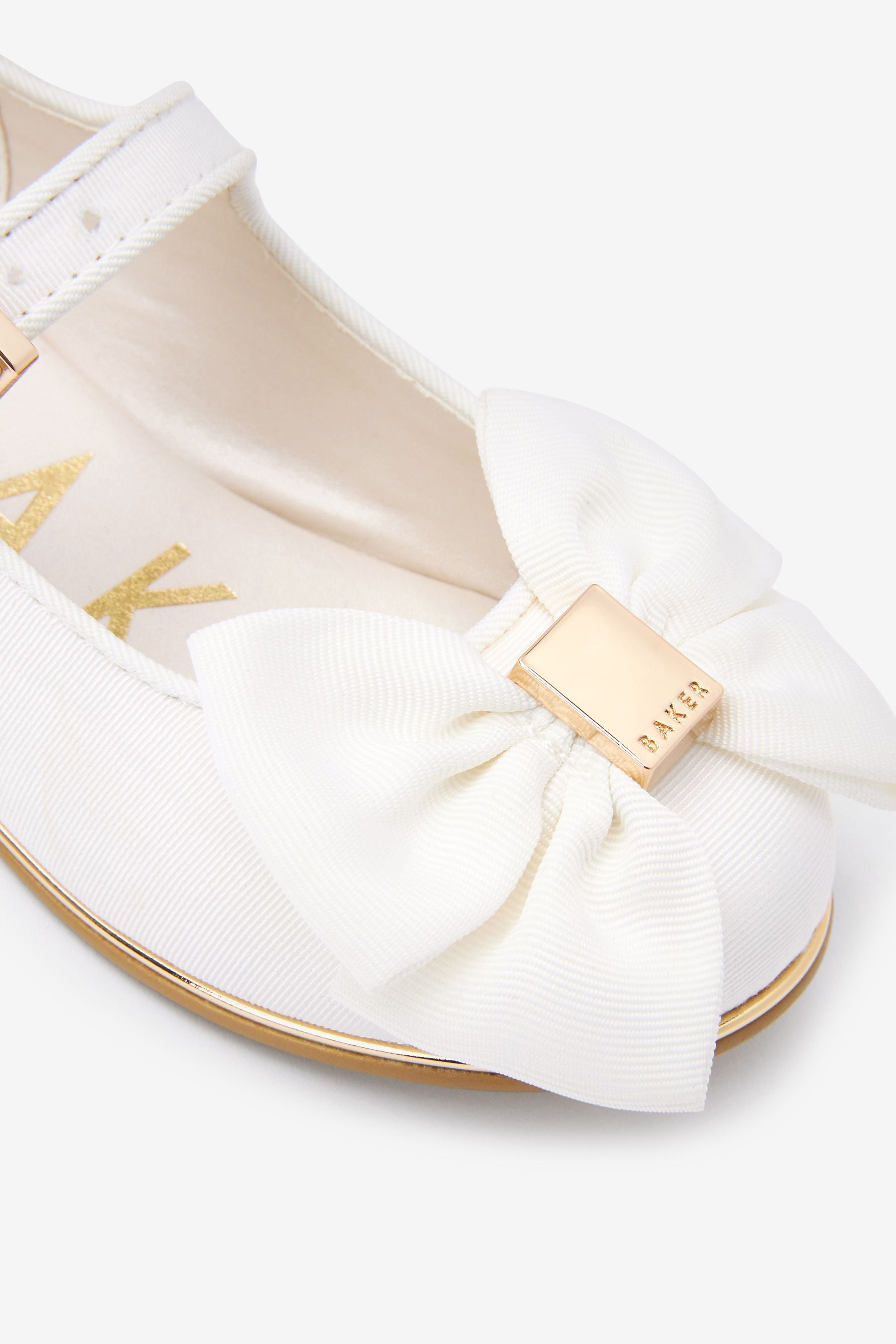 Ivory Baker by Ted Baker Satin Bow Mary Jane Shoes