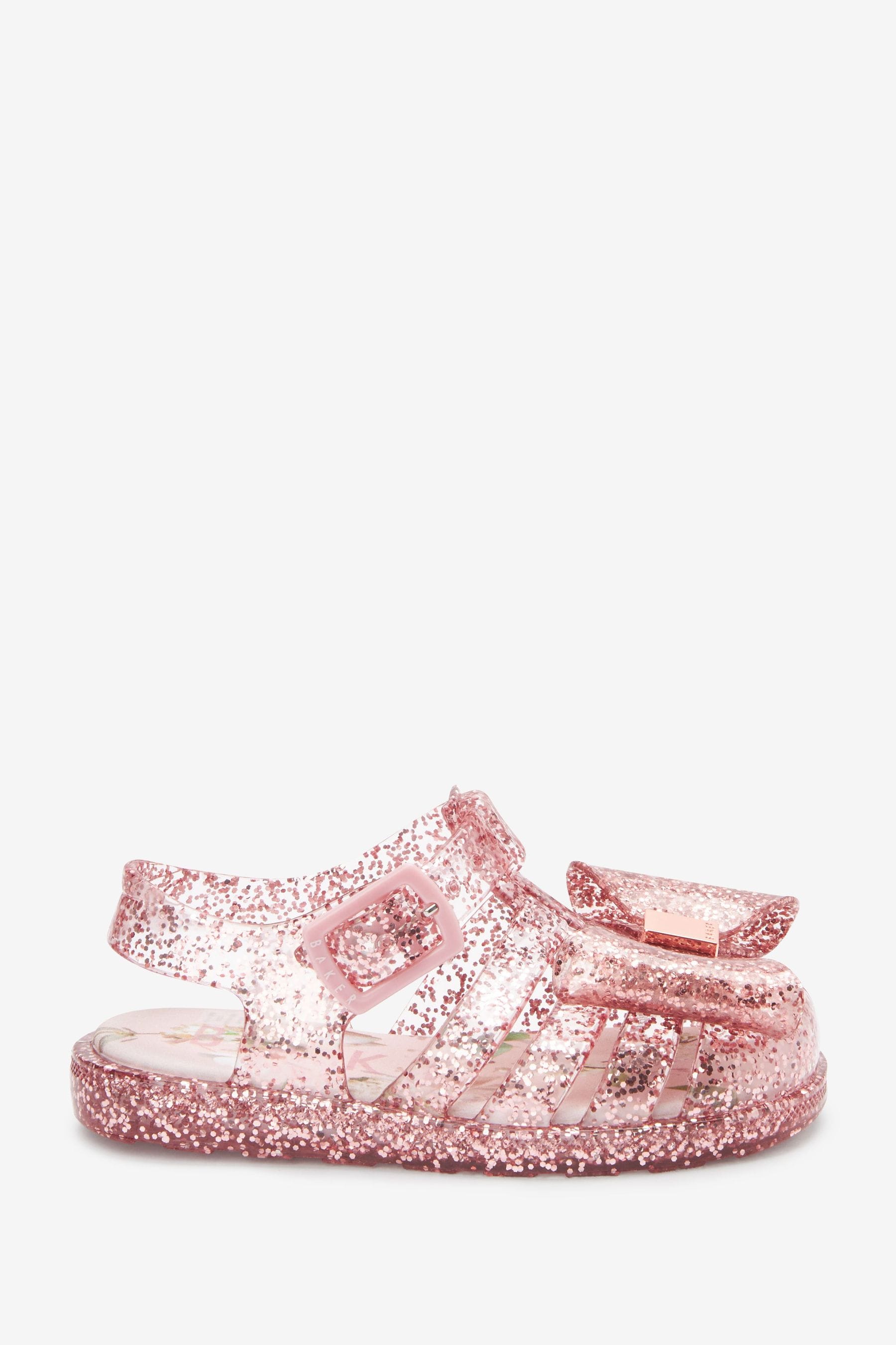 Pink Baker by Ted Baker Pink Glitter Jelly Shoes