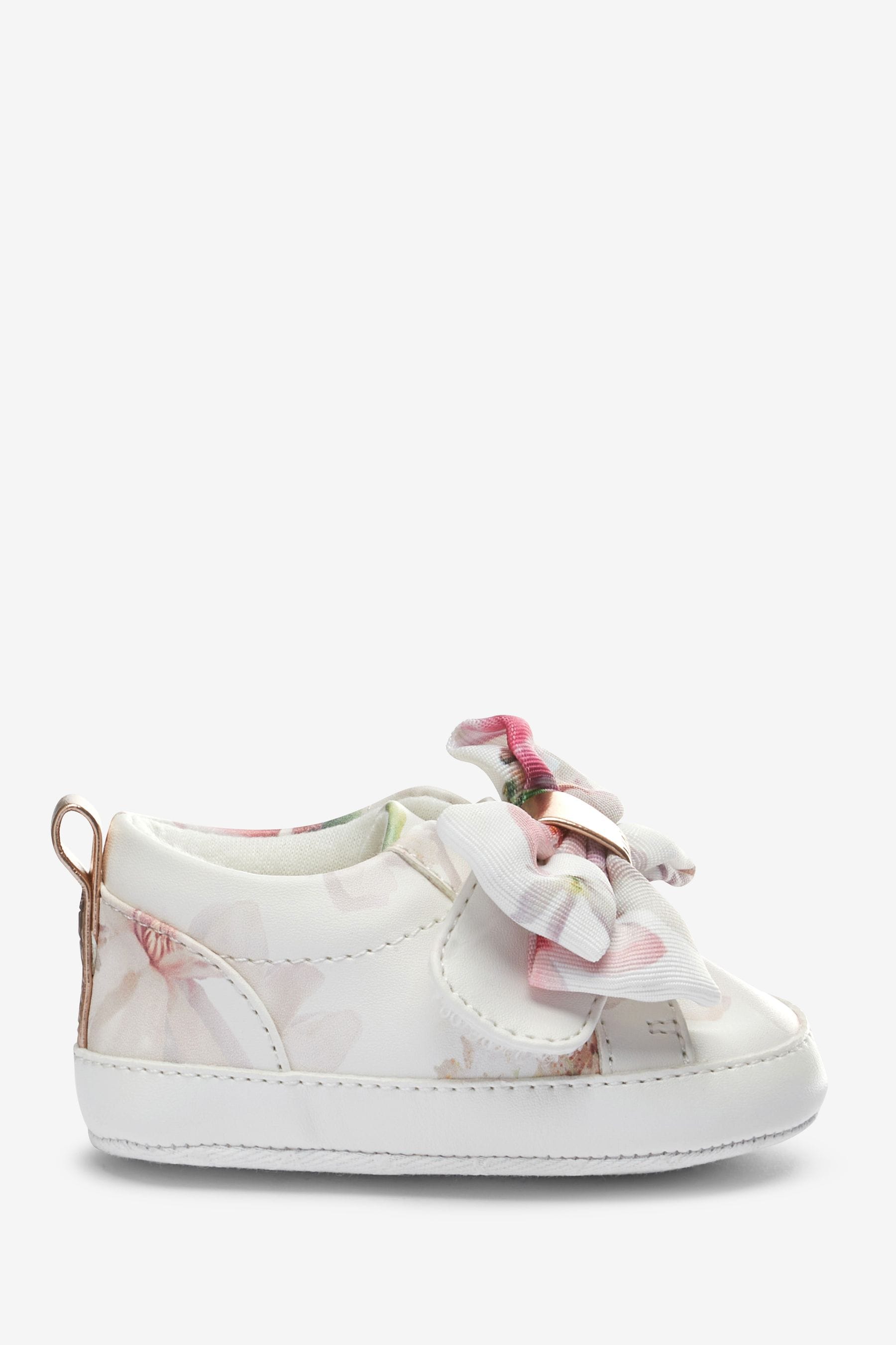 White Baker by Ted Baker White Bow Trainer Padders