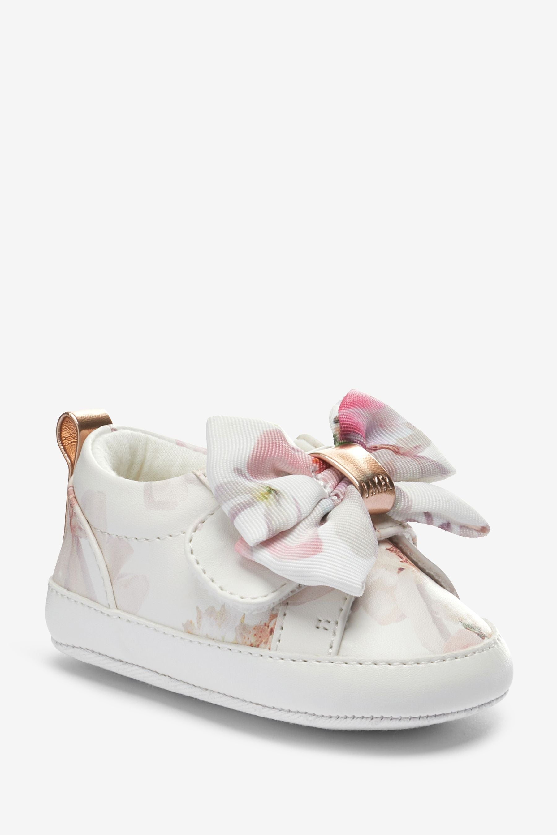 White Baker by Ted Baker White Bow Trainer Padders