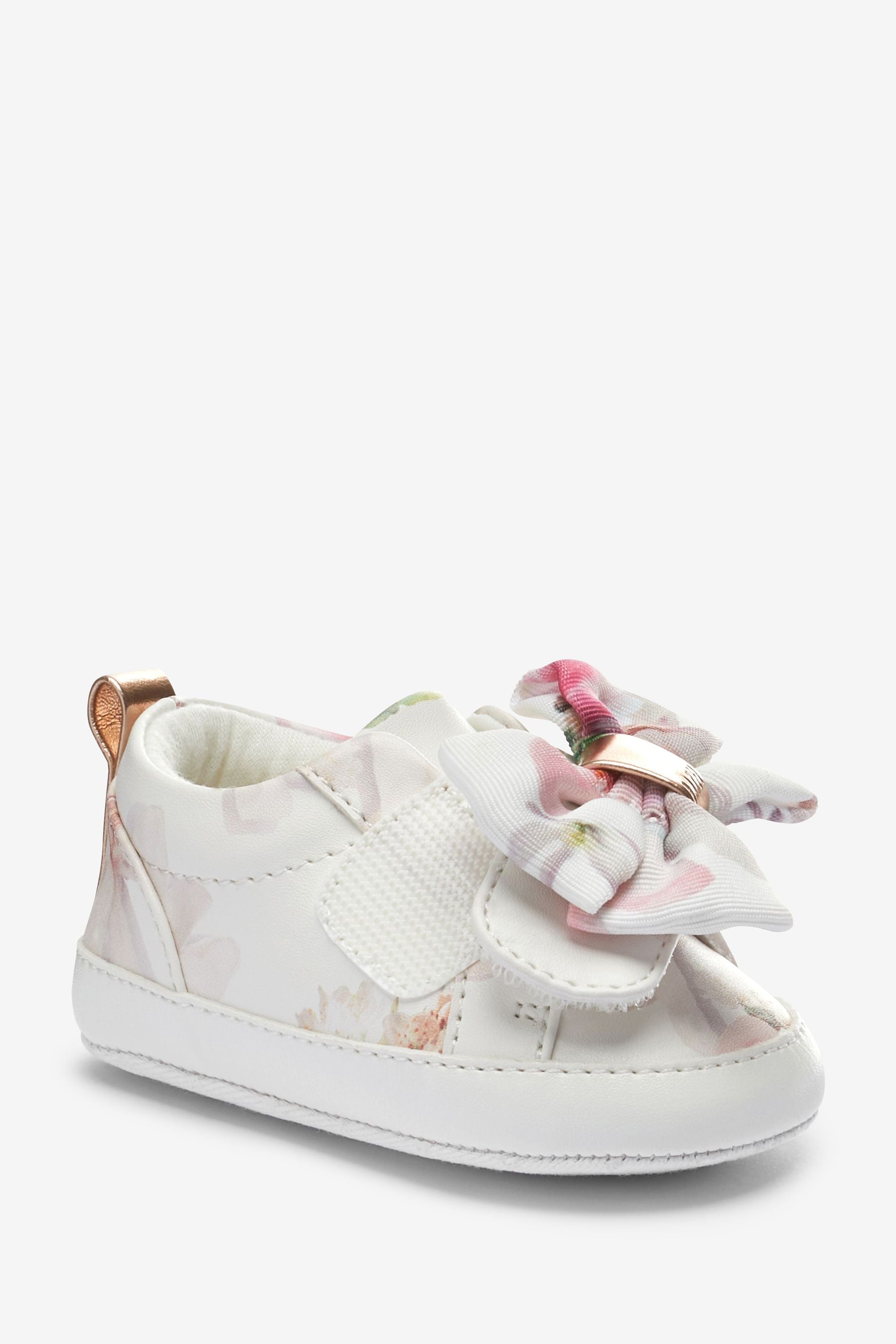 White Baker by Ted Baker White Bow Trainer Padders