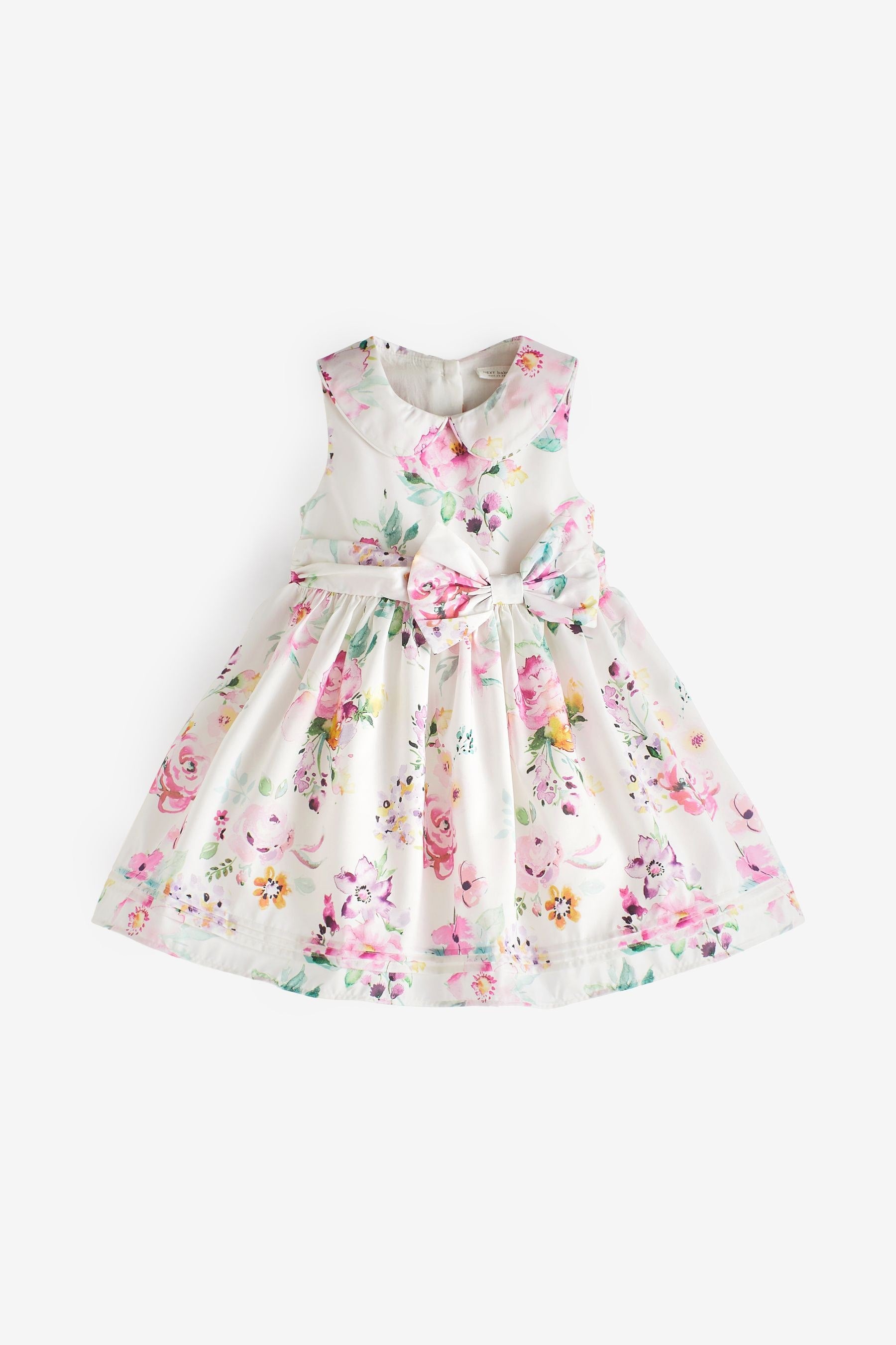 Pink Floral Prom Baby Dress (0mths-2yrs)