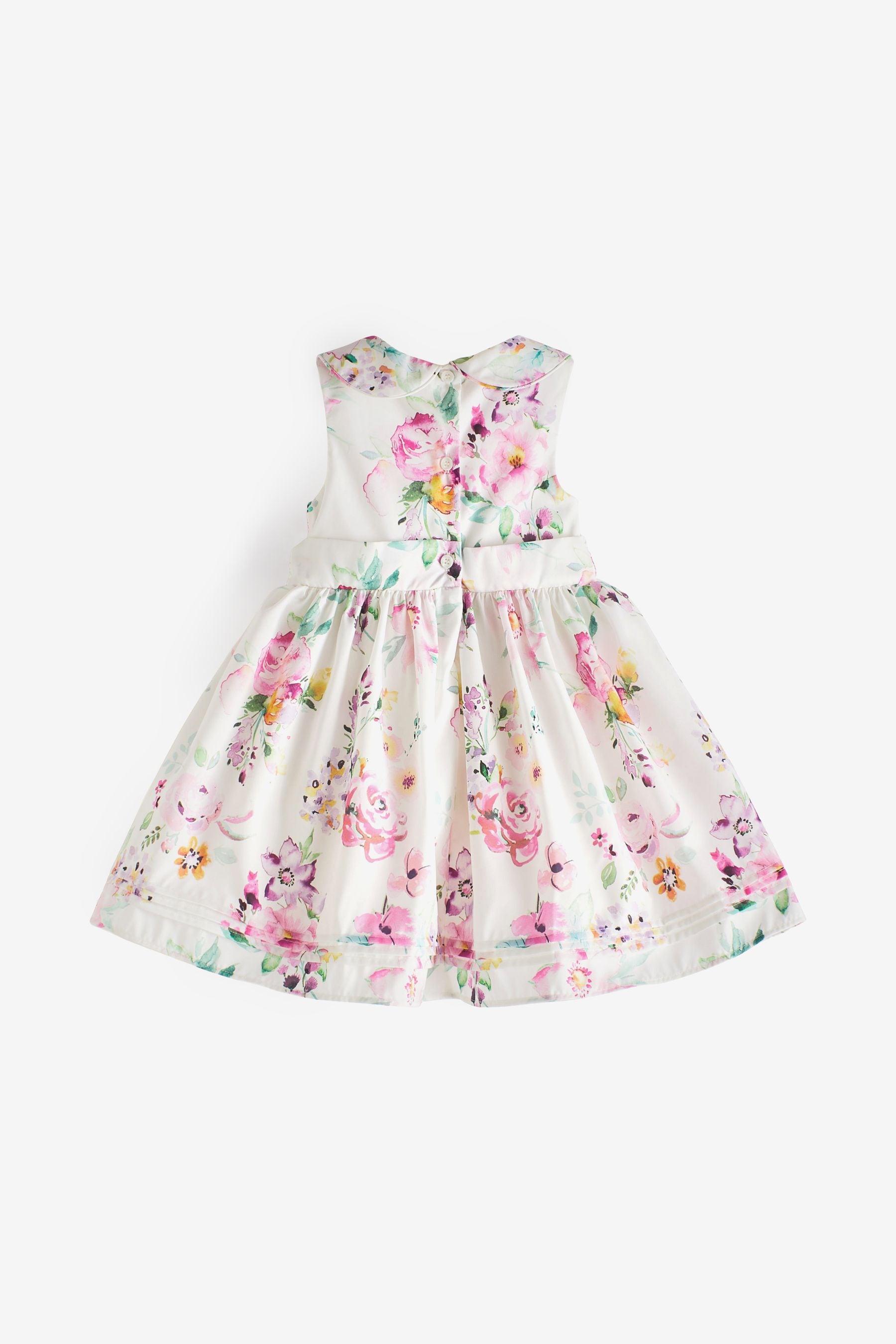 Pink Floral Prom Baby Dress (0mths-2yrs)